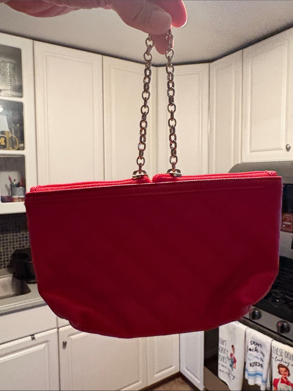 Mary Kay Red Chain-Handle Women's  Bag